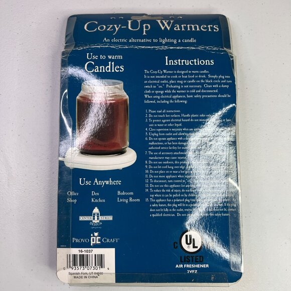 Provo Craft Cozy-Up Warmer For Candles 16-1037 Electric Wax Warmer White - Picture 4 of 4